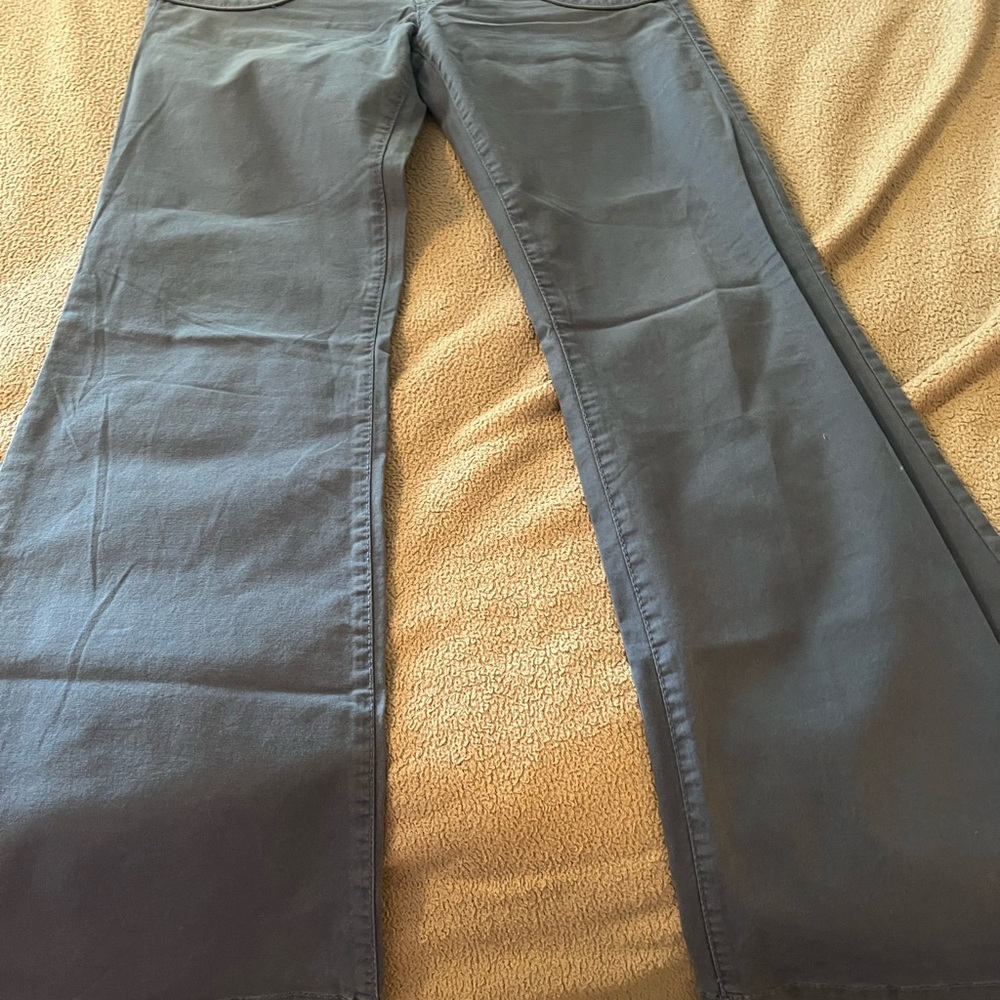 Blue Wide Leg Pants with Modern Design